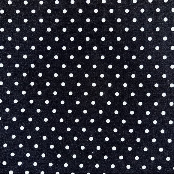 Talbots Woman dress, black with small off-white polka dot print, loose and flowy - Picture 9 of 11